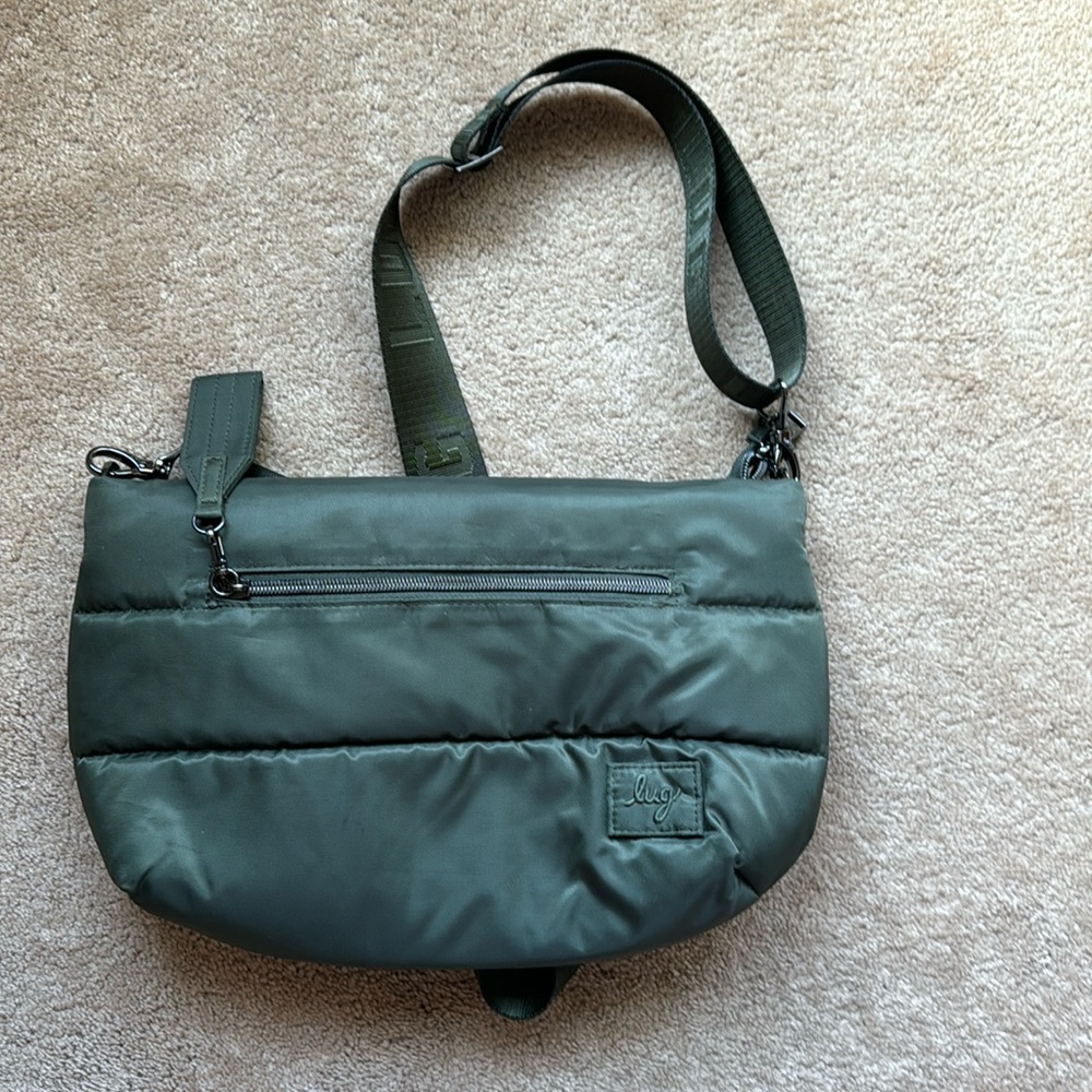 Lug moonwalk crossbody Olive green - new no tags
